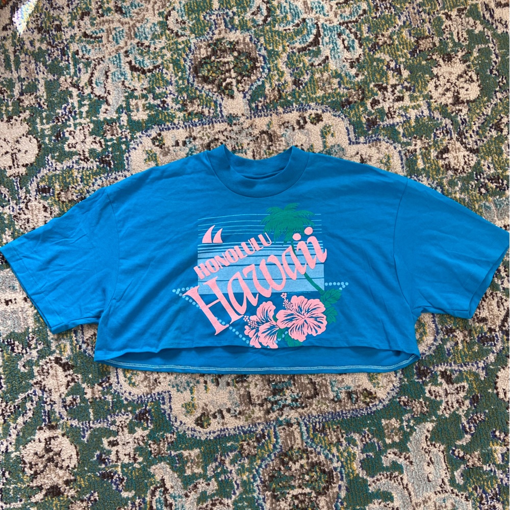 VTG Hawaii Honolulu Crop Top